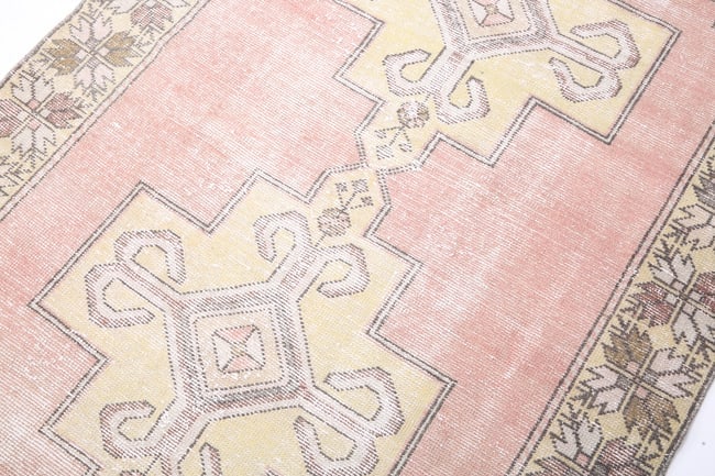 4'2'' x 8'3'' Unique Handmade Vintage Rug - 2495 - 8