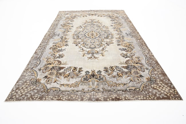 6'7'' x 10'7'' Handmade Vintage Wool Rug - 1871 - 3