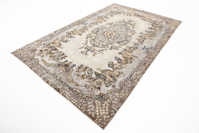 6'7'' x 10'7'' Handmade Vintage Wool Rug - 1871 - 4