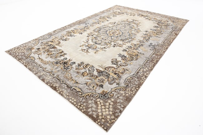 6'7'' x 10'7'' Handmade Vintage Wool Rug - 1871 - 5