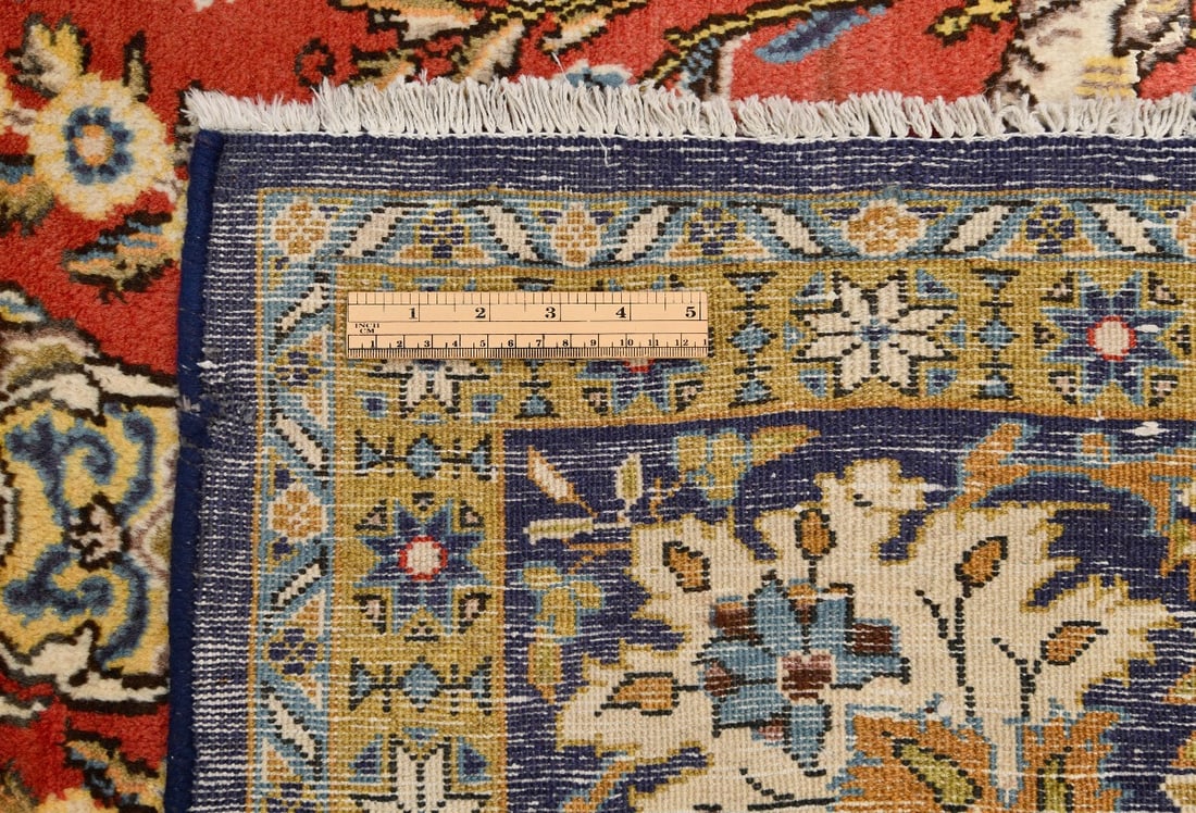 Vintage Classic Pictorial 10X14 Shahreza Persian Rug - 18