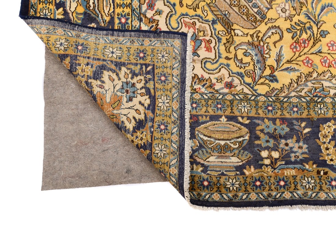 Vintage Classic Pictorial 10X14 Shahreza Persian Rug - 19
