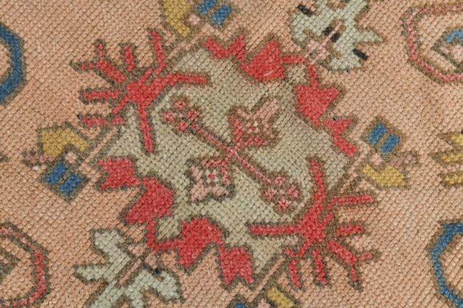 4'5'' x 8'9'' Handmade Vintage Wool Rug - 20085 - 7