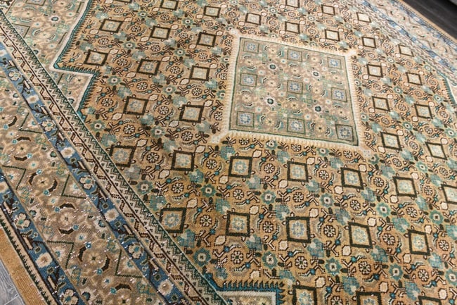 9'6'' x 12'8'' Unique Handmade Vintage Rug - 242589 - 4