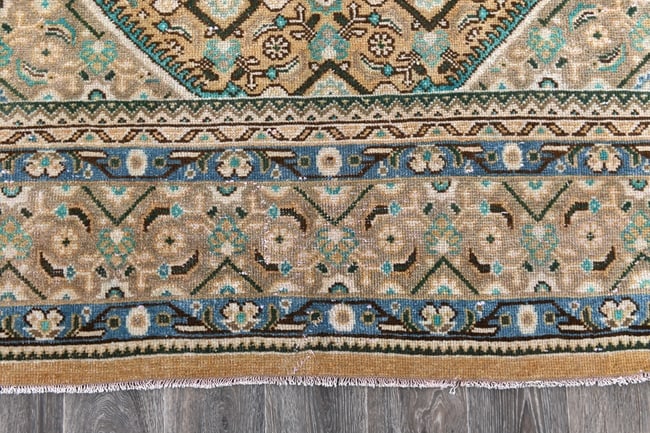 9'6'' x 12'8'' Unique Handmade Vintage Rug - 242589 - 9