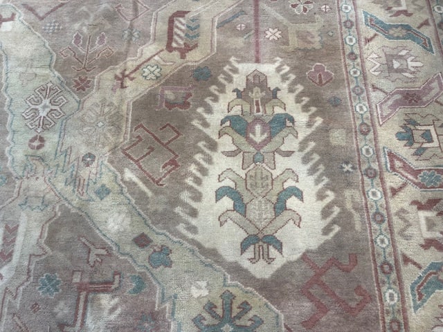 Vintage Large Turkish Ushak Rug-5281 - 6