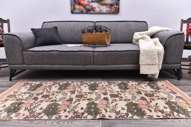 2'5'' x 6'3'' Handmade Vintage Wool Rug - 244712: Title: 2'5'' x 6'3'' Handmade Vintage Wool Rug - 244712 Description:2'5'' x 6'3'' Handmade Vintage Wool Rug - 244712 Origin:Turkiye Date/Period:1960-90 Materials:Wool,Cotton Dimension:2'5''x6'3'' ft,
