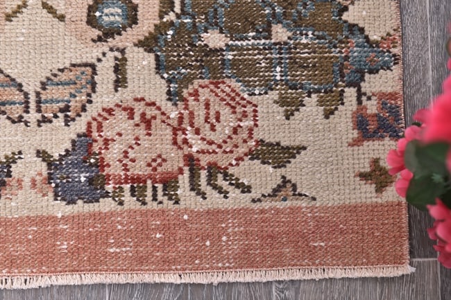 2'5'' x 6'3'' Handmade Vintage Wool Rug - 244712 - 9
