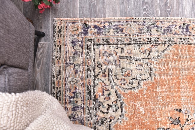5'8'' x 8'5'' Handmade Vintage Wool Rug - 244760 - 11
