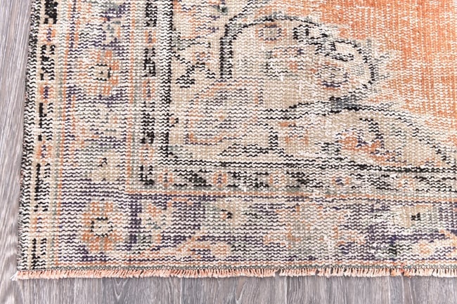 5'8'' x 8'5'' Handmade Vintage Wool Rug - 244760 - 7