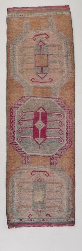 3'2'' x 10'1'' Vintage Wool Runner Rug - 18162 (1 of 20)