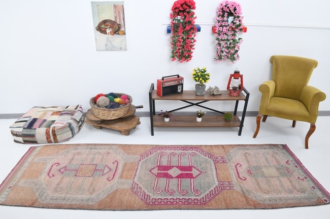 3'2'' x 10'1'' Vintage Wool Runner Rug - 18162 - 3