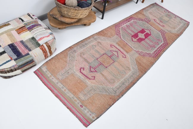 3'2'' x 10'1'' Vintage Wool Runner Rug - 18162 - 6