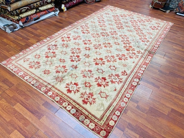Antique all over Ushak rug-4040 - 7