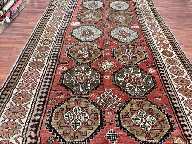 Antique Gallery size Karabagh Caucasian Rug-3771 - 8