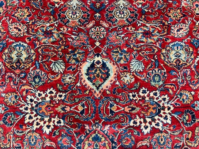 unique antique Persian Tabriz Rug-3497 - 8