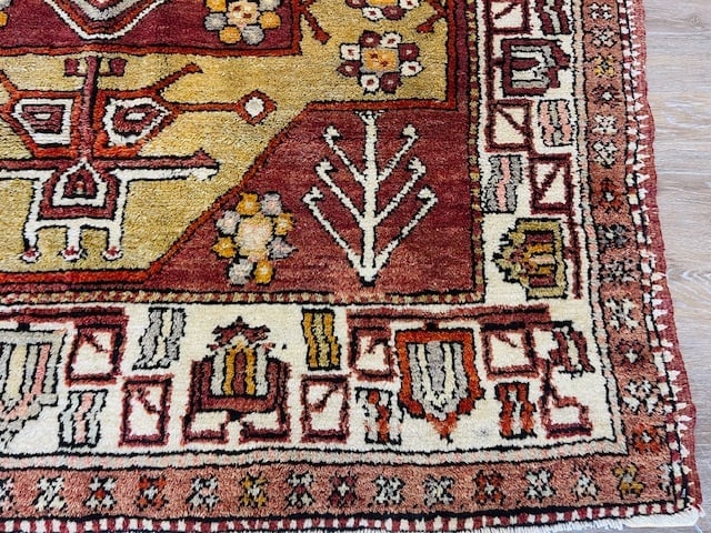 Antique Turkish Village Tribal Rug-5282 - 2