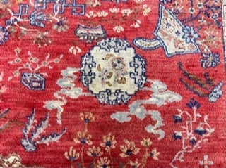 Antique East Turkistan rug-956 - 7