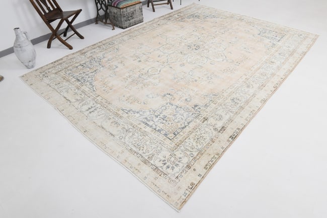 8'2'' x 11'11'' Handmade Vintage Wool Rug - 20674 - 14