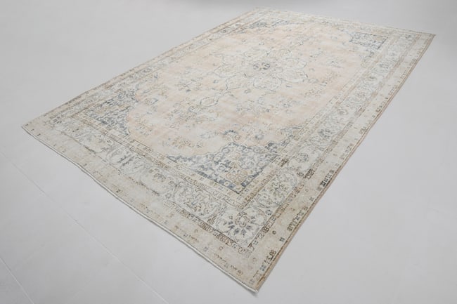 8'2'' x 11'11'' Handmade Vintage Wool Rug - 20674 - 18