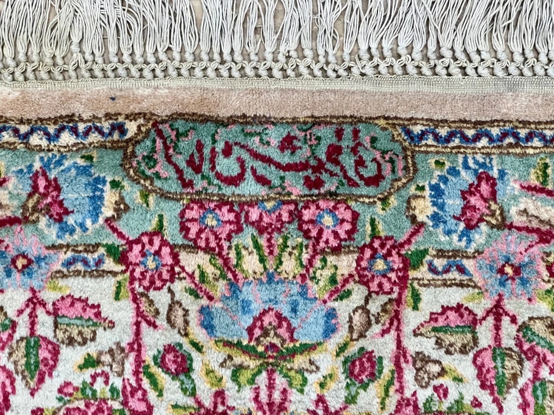 Persian Kerman Hand Knotted Semi-Antique Oriental Rug 9'9" x 12'3" - 7