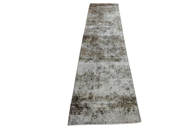 2'3'' x 9'8'' Handmade Vintage Wool Rug - 6998 - 2