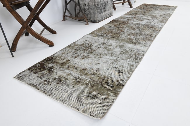 2'3'' x 9'8'' Handmade Vintage Wool Rug - 6998 - 8