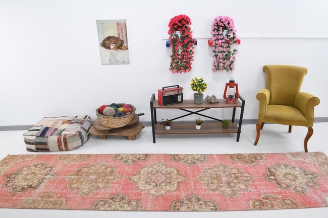 2'11'' x 13'2'' Vintage Wool Runner Rug - 19939 - 2