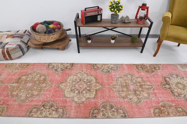2'11'' x 13'2'' Vintage Wool Runner Rug - 19939 - 3