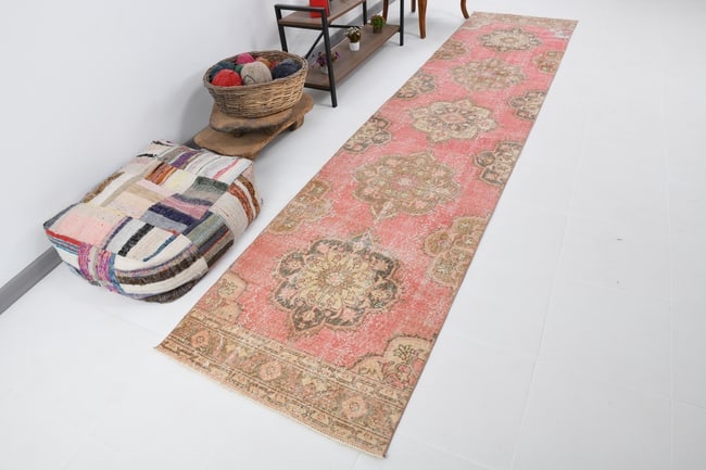 2'11'' x 13'2'' Vintage Wool Runner Rug - 19939 - 5