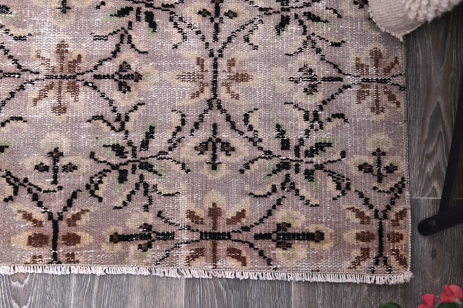 4'4'' x 7'7'' Turkish Vintage Runner Rug - 244803 - 9