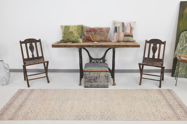 2'9'' x 9'3'' Handmade Vintage Wool Rug - 20035 - 2