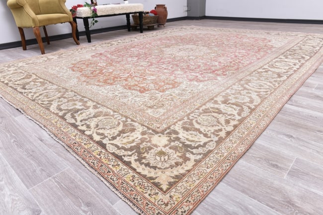 9'4'' x 12'9'' Turkish Vintage Runner Rug - 20864 - 16