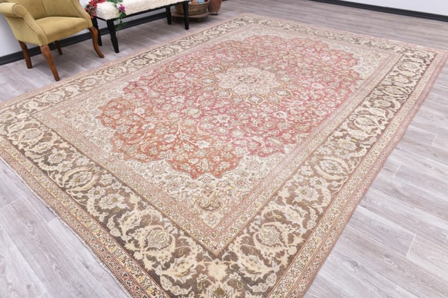 9'4'' x 12'9'' Turkish Vintage Runner Rug - 20864 - 2