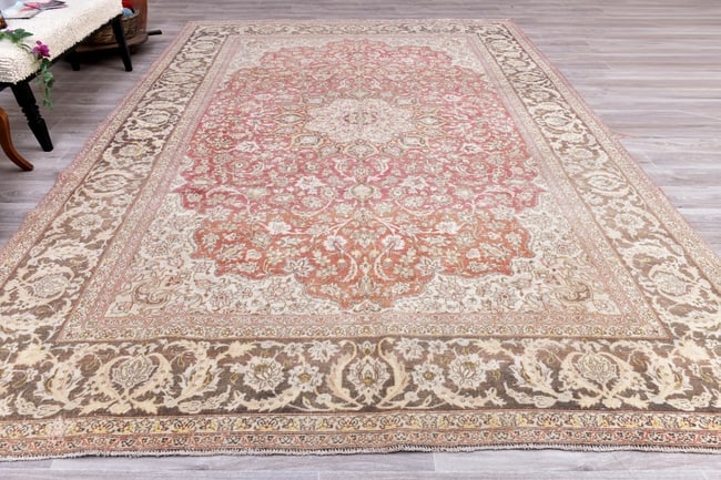 9'4'' x 12'9'' Turkish Vintage Runner Rug - 20864 - 3