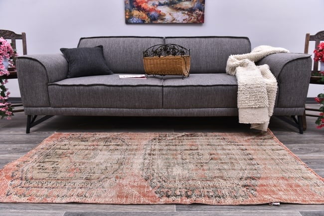 2'9'' x 5'7'' Decorative Vintage Rug - 244716: Title: 2'9'' x 5'7'' Decorative Vintage Rug - 244716 Description:2'9'' x 5'7'' Decorative Vintage Rug - 244716 Origin:Turkiye Date/Period:1960-90 Materials:Wool,Cotton Dimension:2'9''x5'7'' ft, 85x172