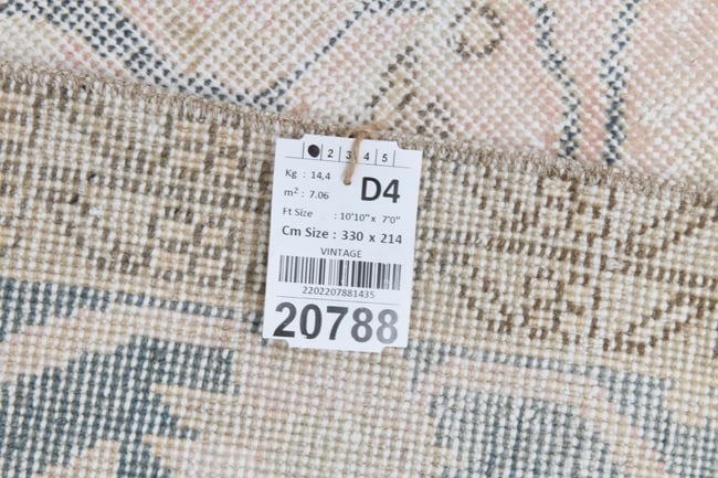 7'0'' x 10'9'' Turkish Vintage Runner Rug - 20788 - 20