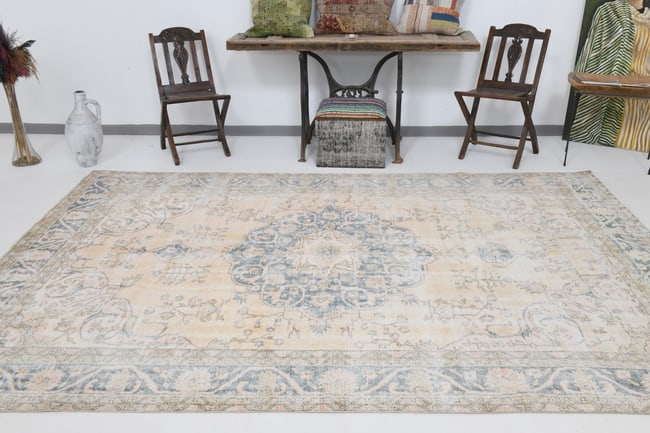 7'0'' x 10'9'' Turkish Vintage Runner Rug - 20788 - 3
