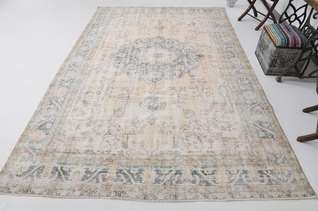 7'0'' x 10'9'' Turkish Vintage Runner Rug - 20788 - 5