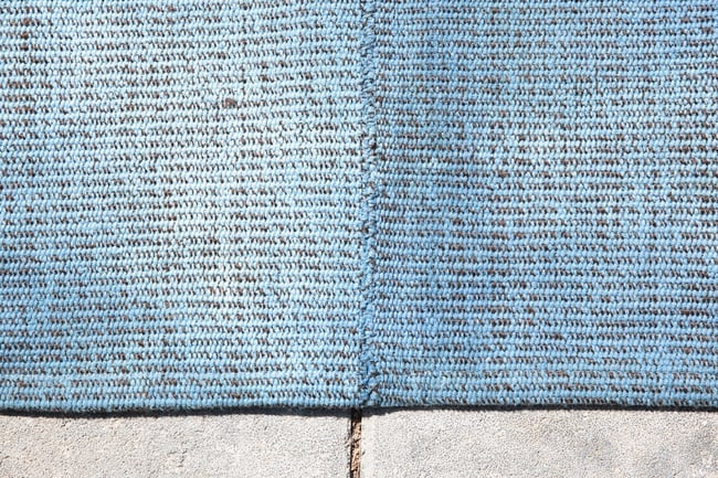 6'9'' x 9'10'' Handmade Vintage Wool Patchwork Rug - 410 - 16