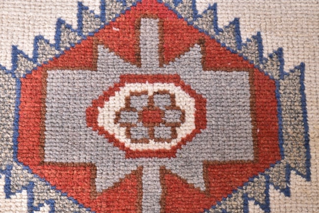 3'2'' x 11'5'' Handmade Vintage Wool Rug - 21698 - 6