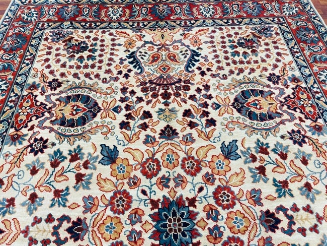 Antique Turkish Ushak Rug-4838 - 3