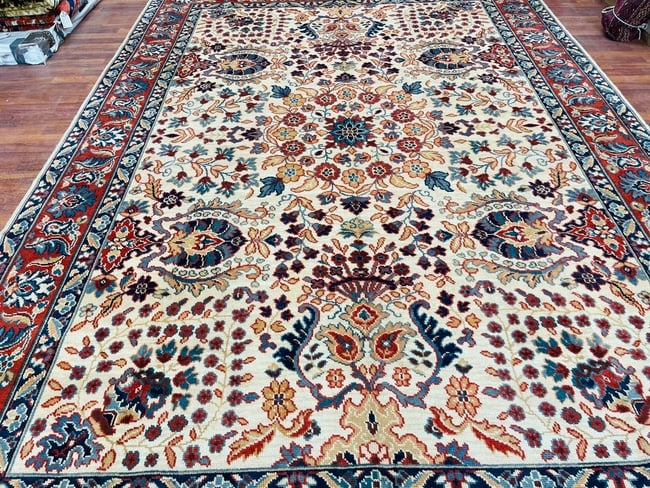 Antique Turkish Ushak Rug-4838 - 7