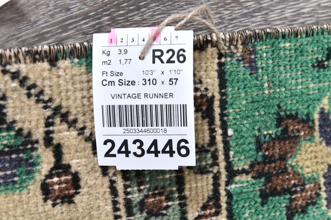 1'10'' x 10'2'' Turkish Vintage Runner Rug - 243446 - 13