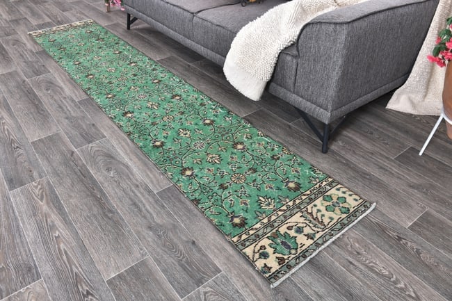 1'10'' x 10'2'' Turkish Vintage Runner Rug - 243446 - 2