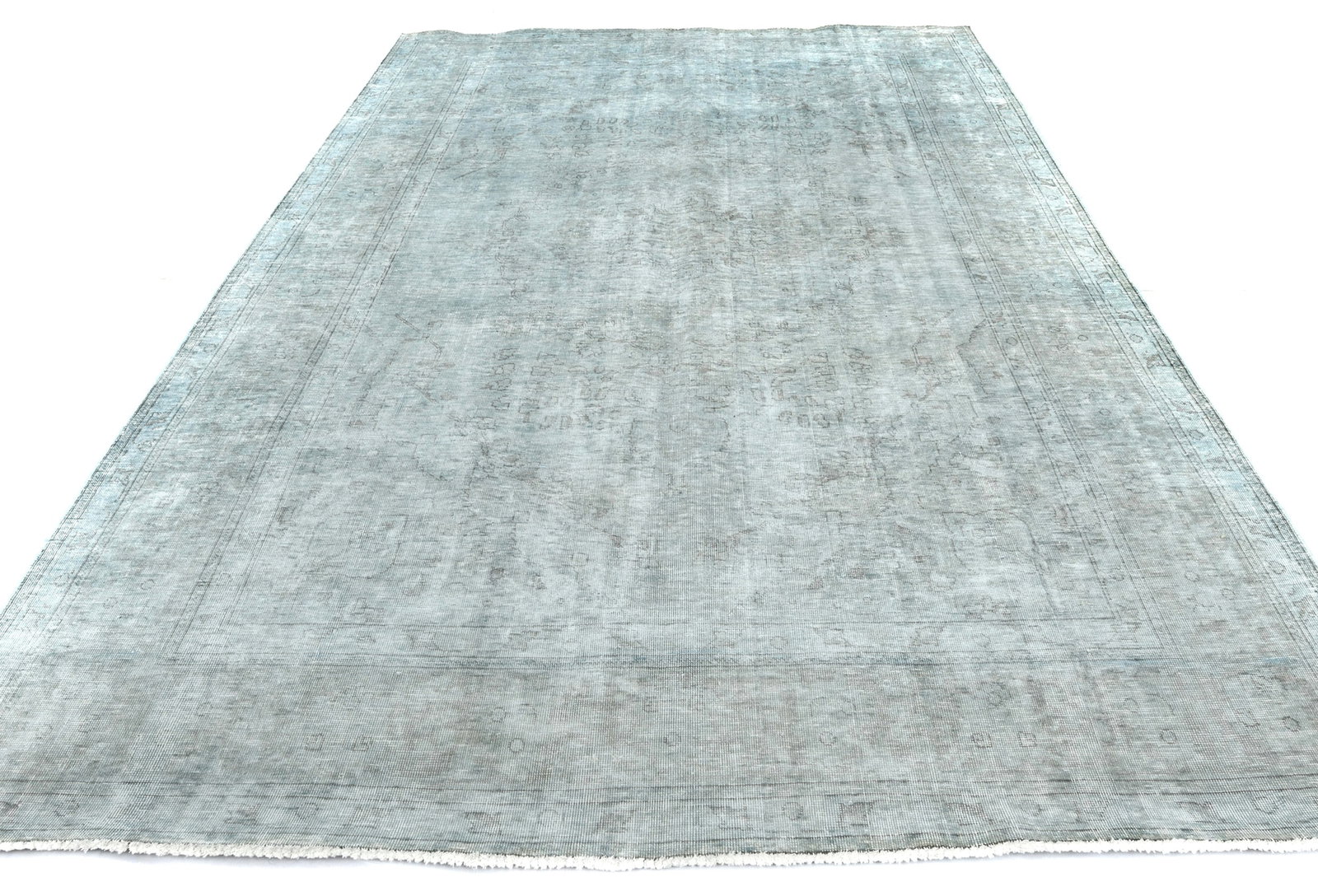 Antique Traditional Floral 6'5X'9'7 Distressed Vintage Oriental Rug - 3