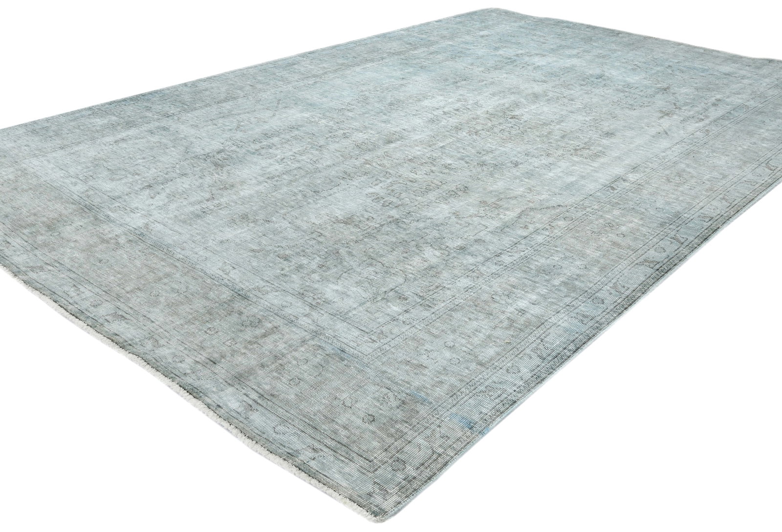 Antique Traditional Floral 6'5X'9'7 Distressed Vintage Oriental Rug - 4