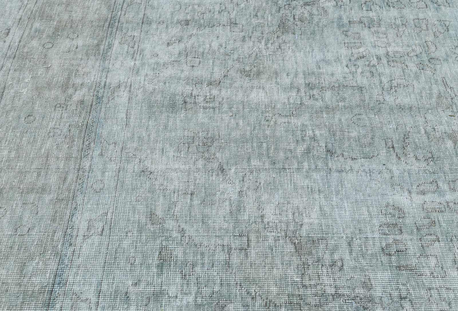 Antique Traditional Floral 6'5X'9'7 Distressed Vintage Oriental Rug - 7