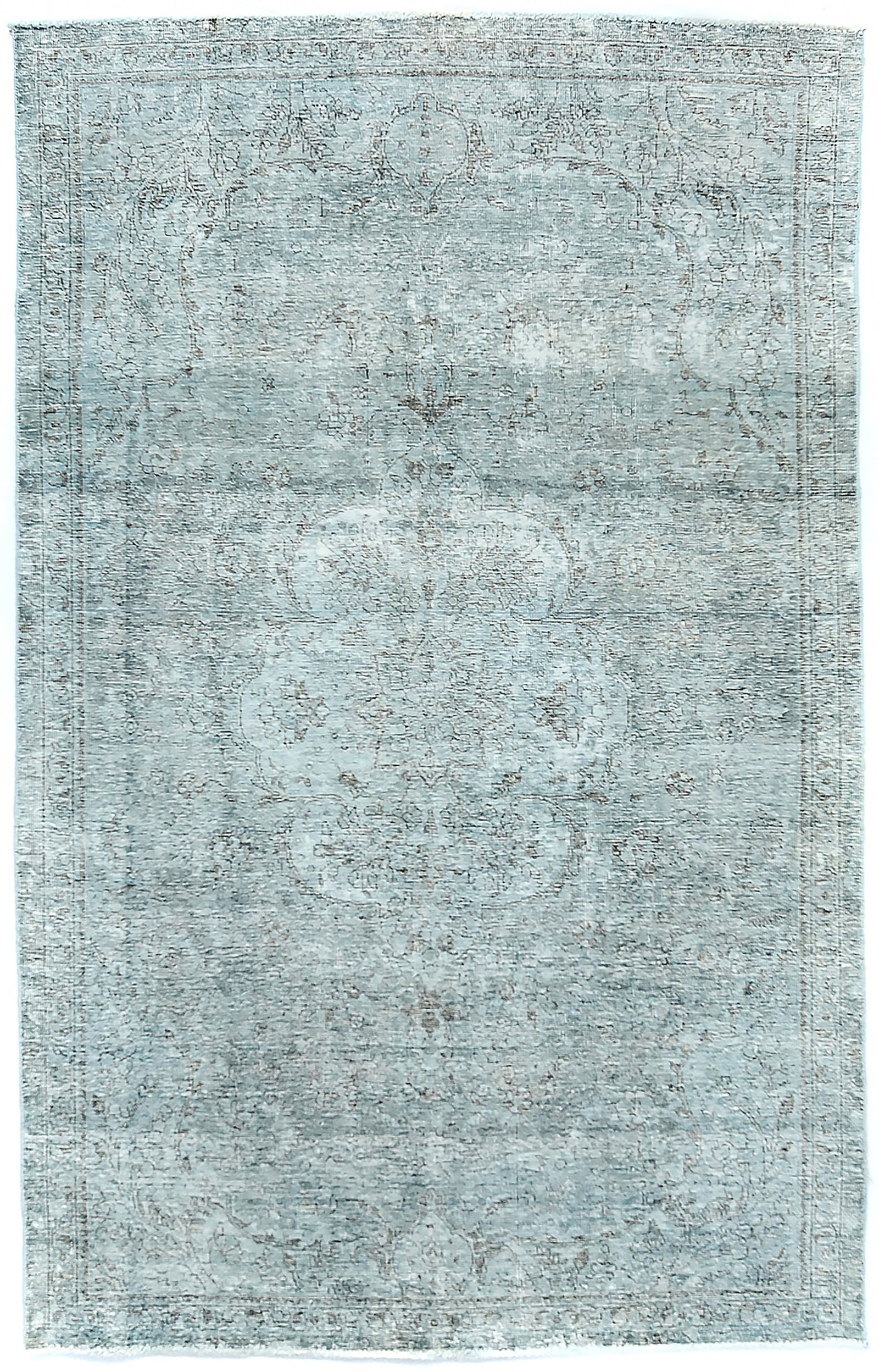 Antique Overdyed Traditional 5X9 Distressed Vintage Oriental Rug: Title: Antique Overdyed Traditional 5X9 Distressed Vintage Oriental Rug Description:Hand Knotted 5X9 blue-gray oriental rug made with vegetable dyes (fine wool pile and cotton foundation), superior kn