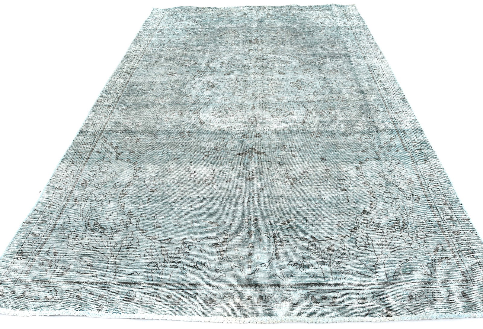 Antique Overdyed Traditional 5X9 Distressed Vintage Oriental Rug - 3